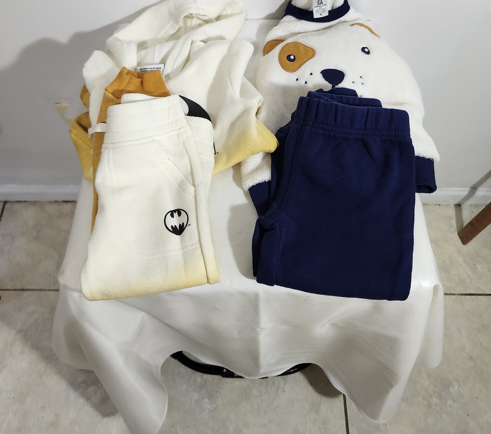 Cute Baby Outfit Set with Animal Print, Set Of 2